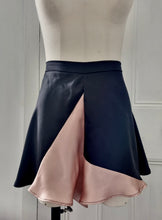 Load image into Gallery viewer, Black and Pink Silk Patchwork Tap Pants, UK 16